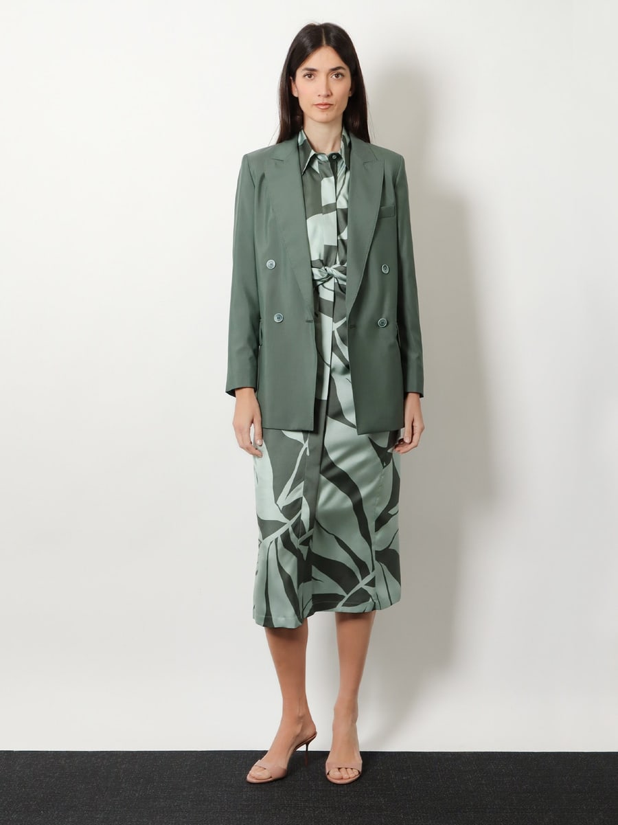 Max Mara Mxmalbata virgin wool and silk blazer, view 2