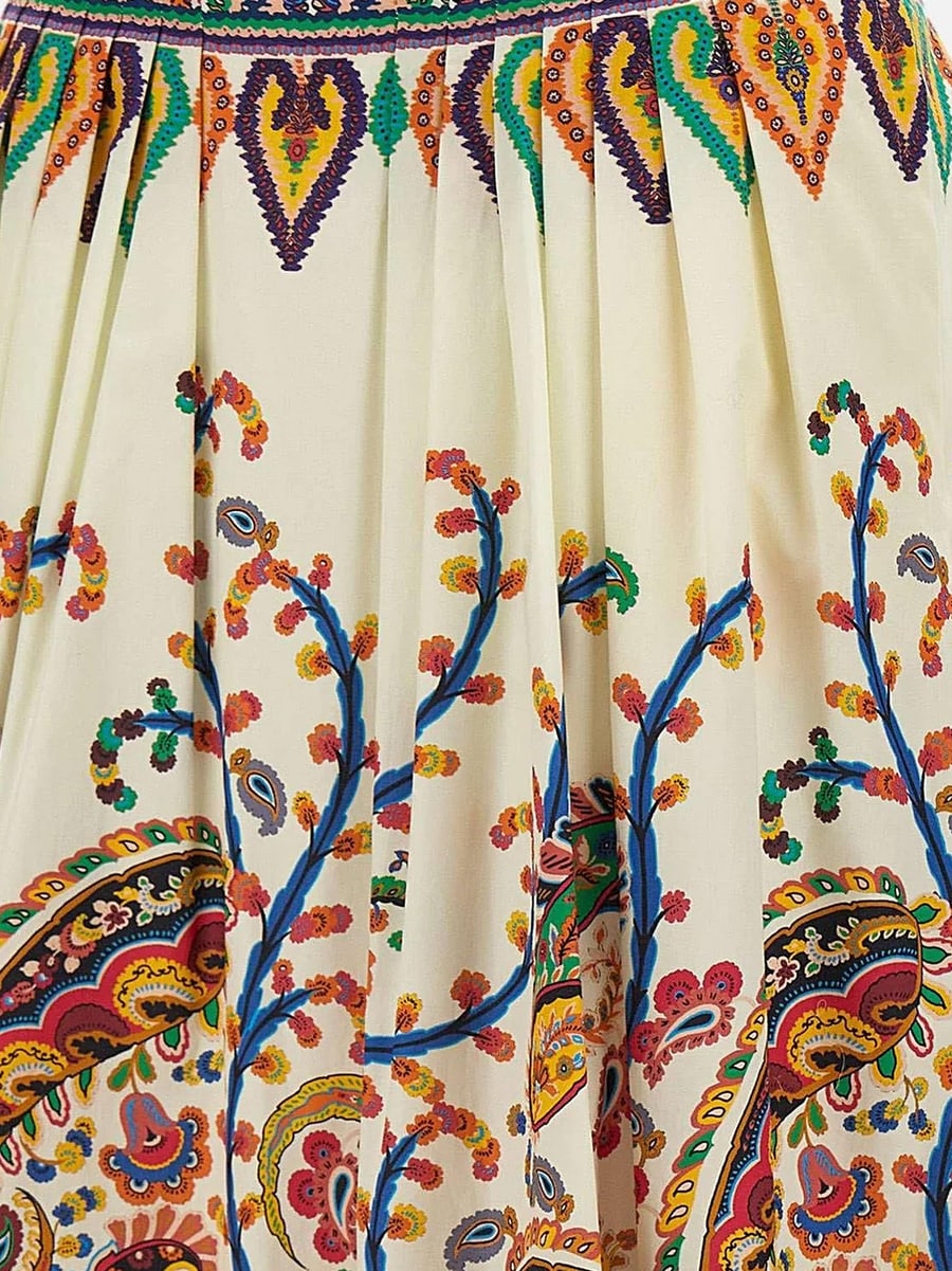 Etro Multicolor cotton skirt, view 3