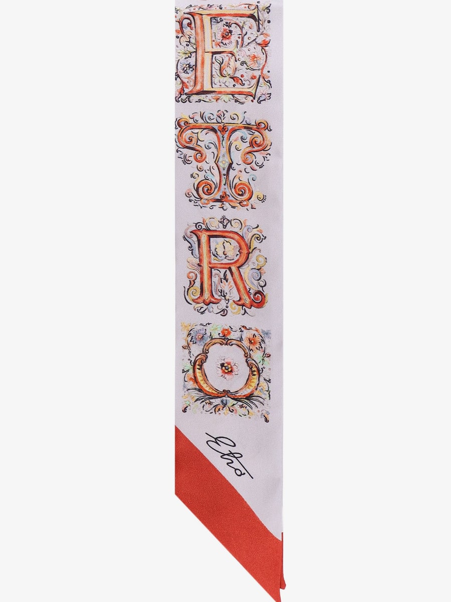Etro Silk bandeau with paisley print, view 3