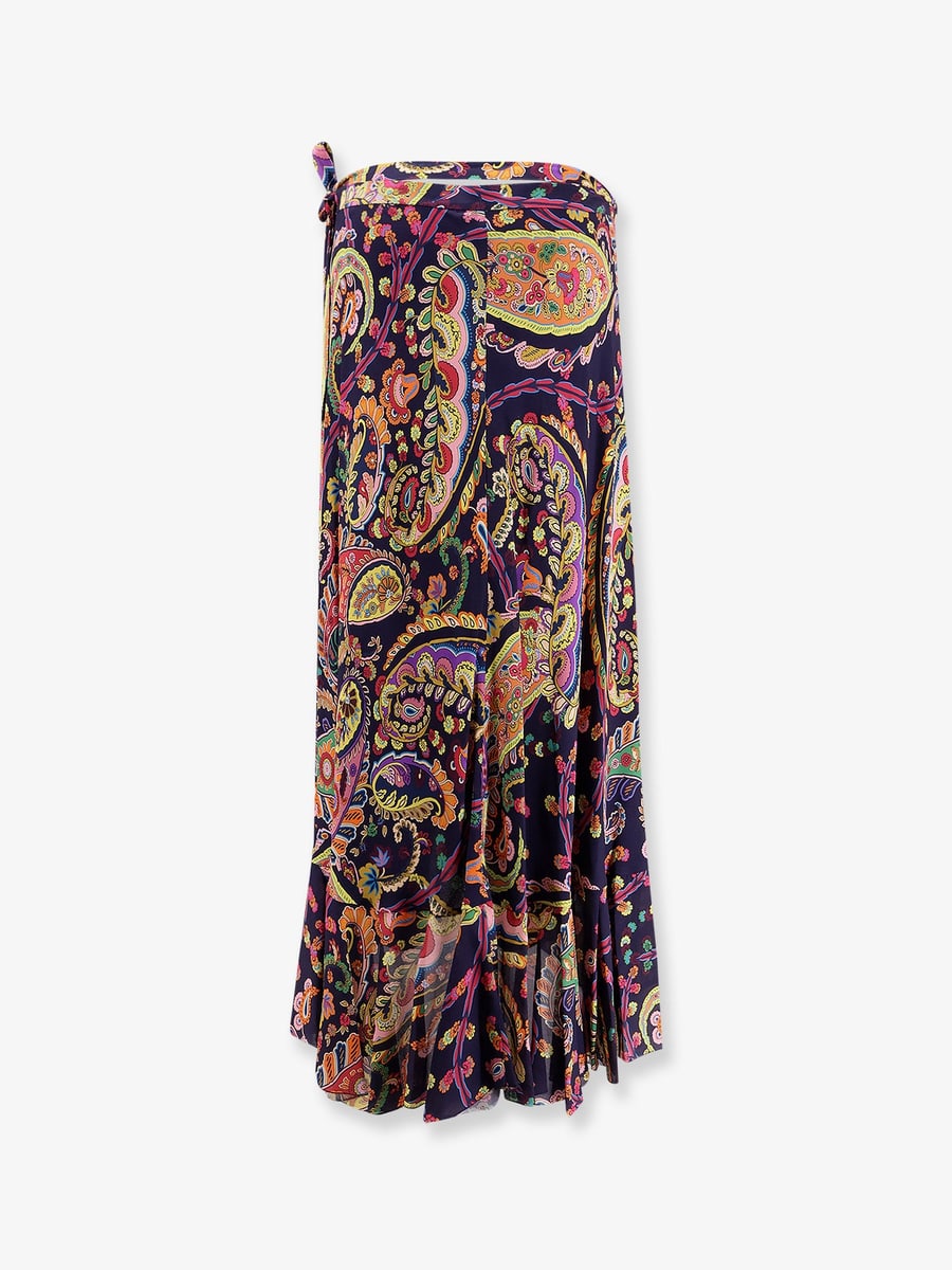 Etro Multicolor viscose skirt, view 2