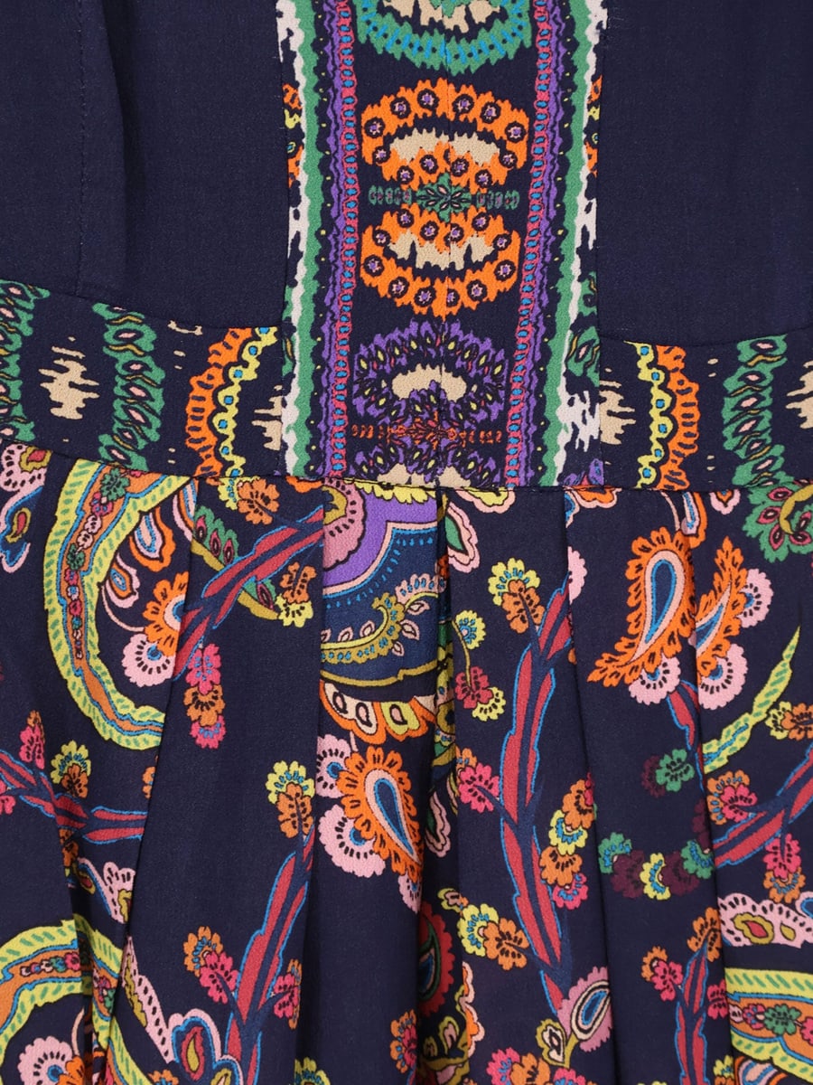 Etro Multicolor viscose long dress, view 3