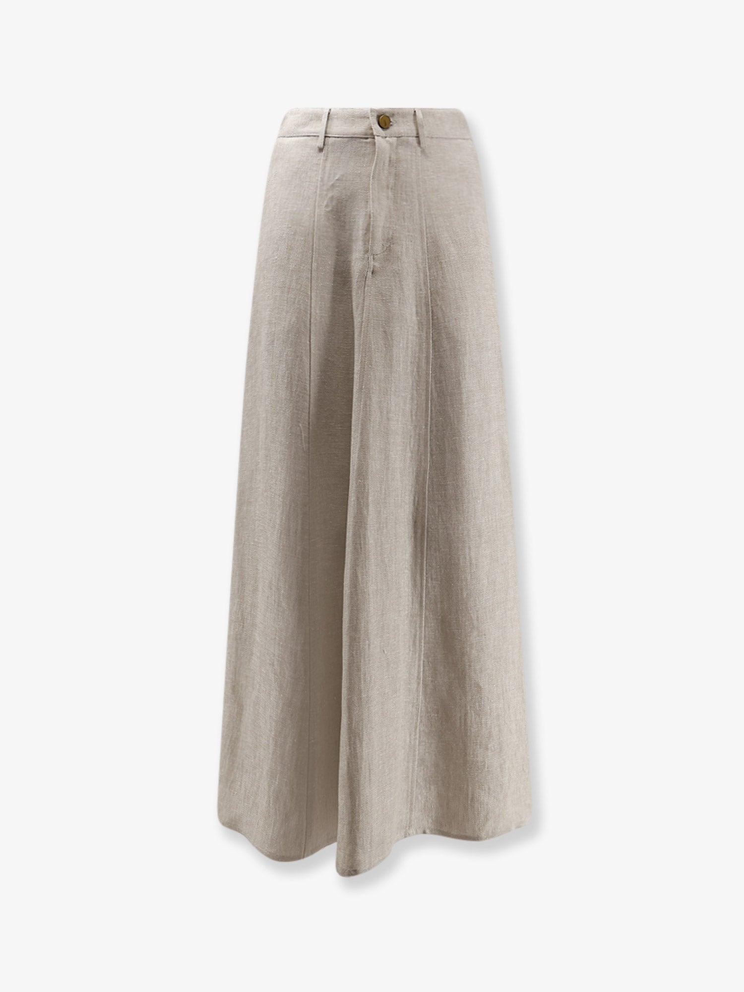 ALYSI Flared linen skirt