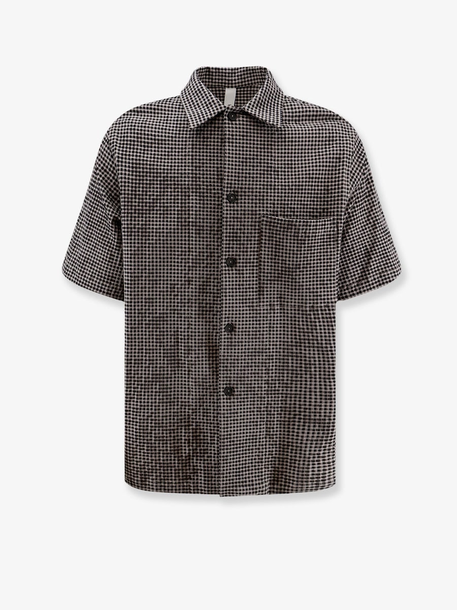 HEVO Cotton blend shirt with checked pattern