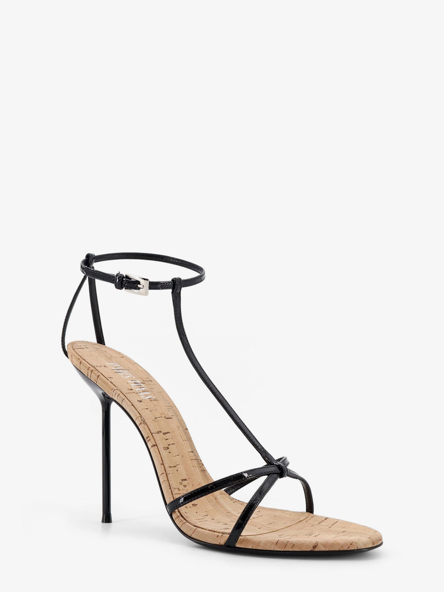 PARIS TEXAS Lidia leather and cork sandals, view 2