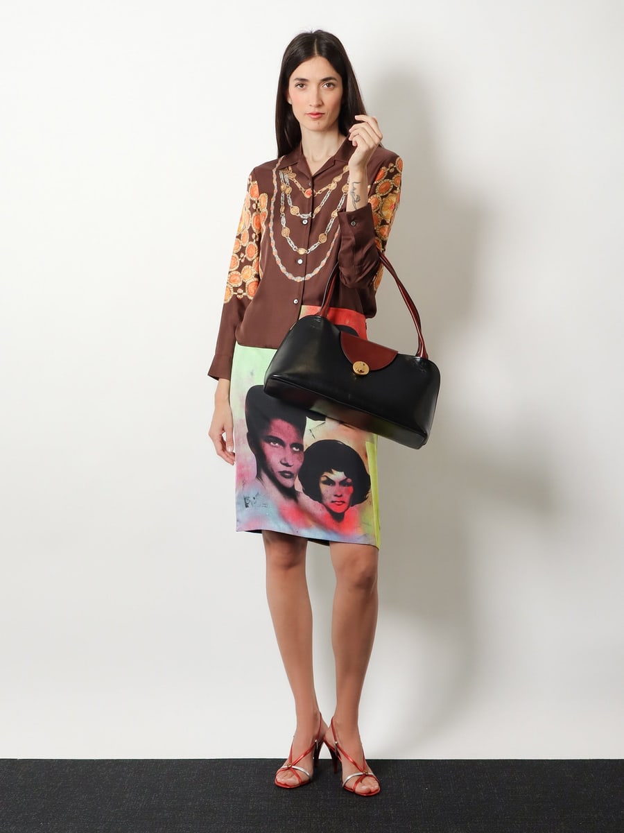 Versace Vivian leather shoulder bag, view 2