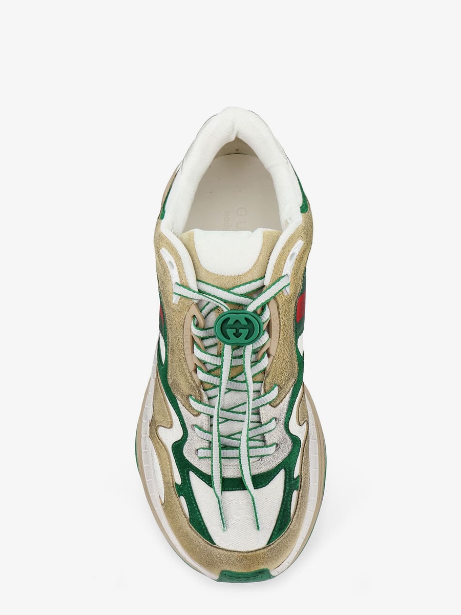 Gucci Suede sneakers with side Web detail, view 5