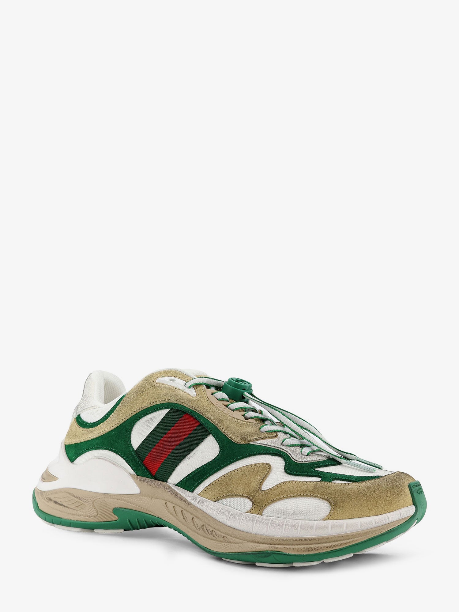 Gucci Suede sneakers with side Web detail, view 2