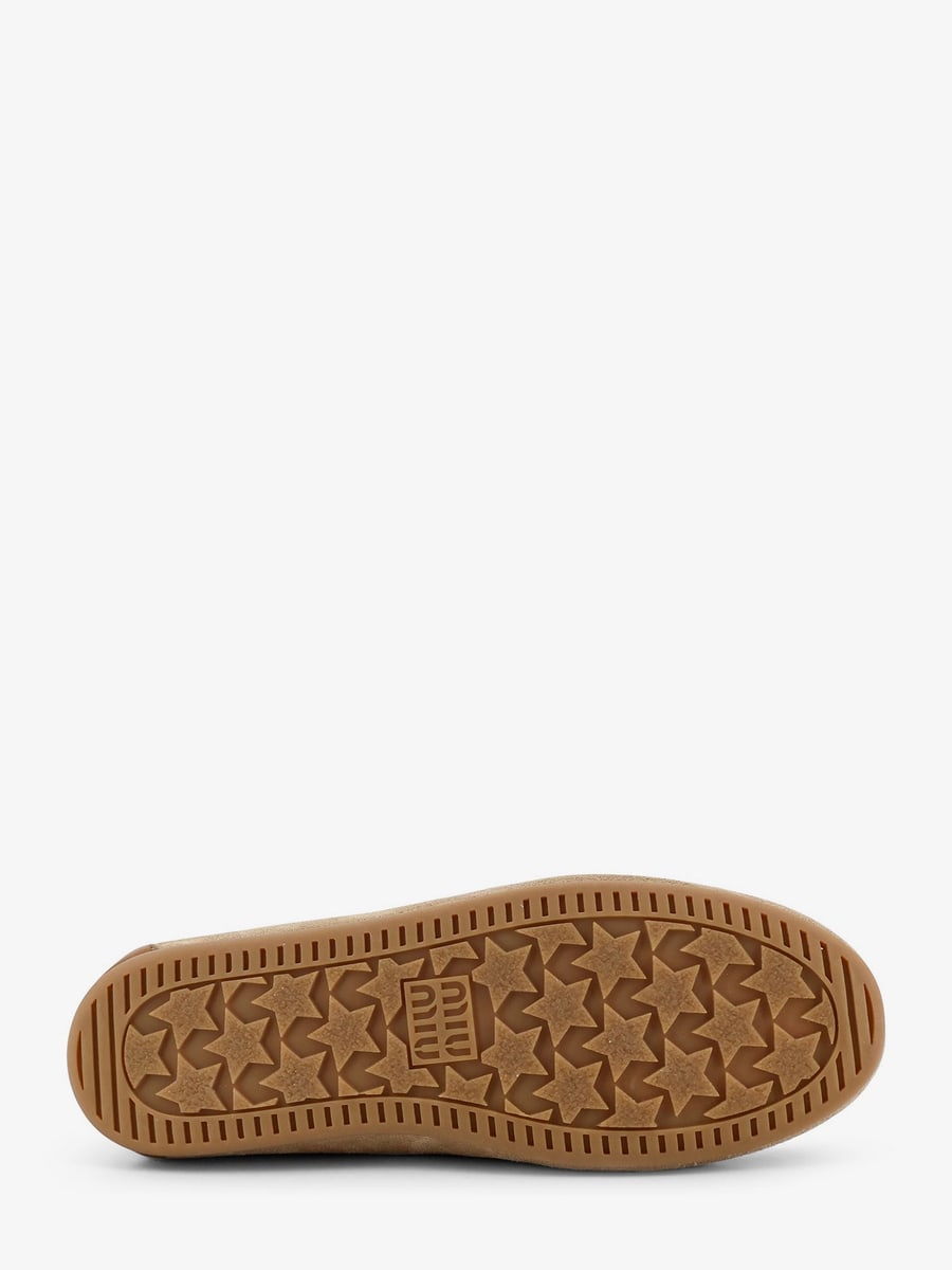 Miu Miu Suede loafer with leather inserts, view 4