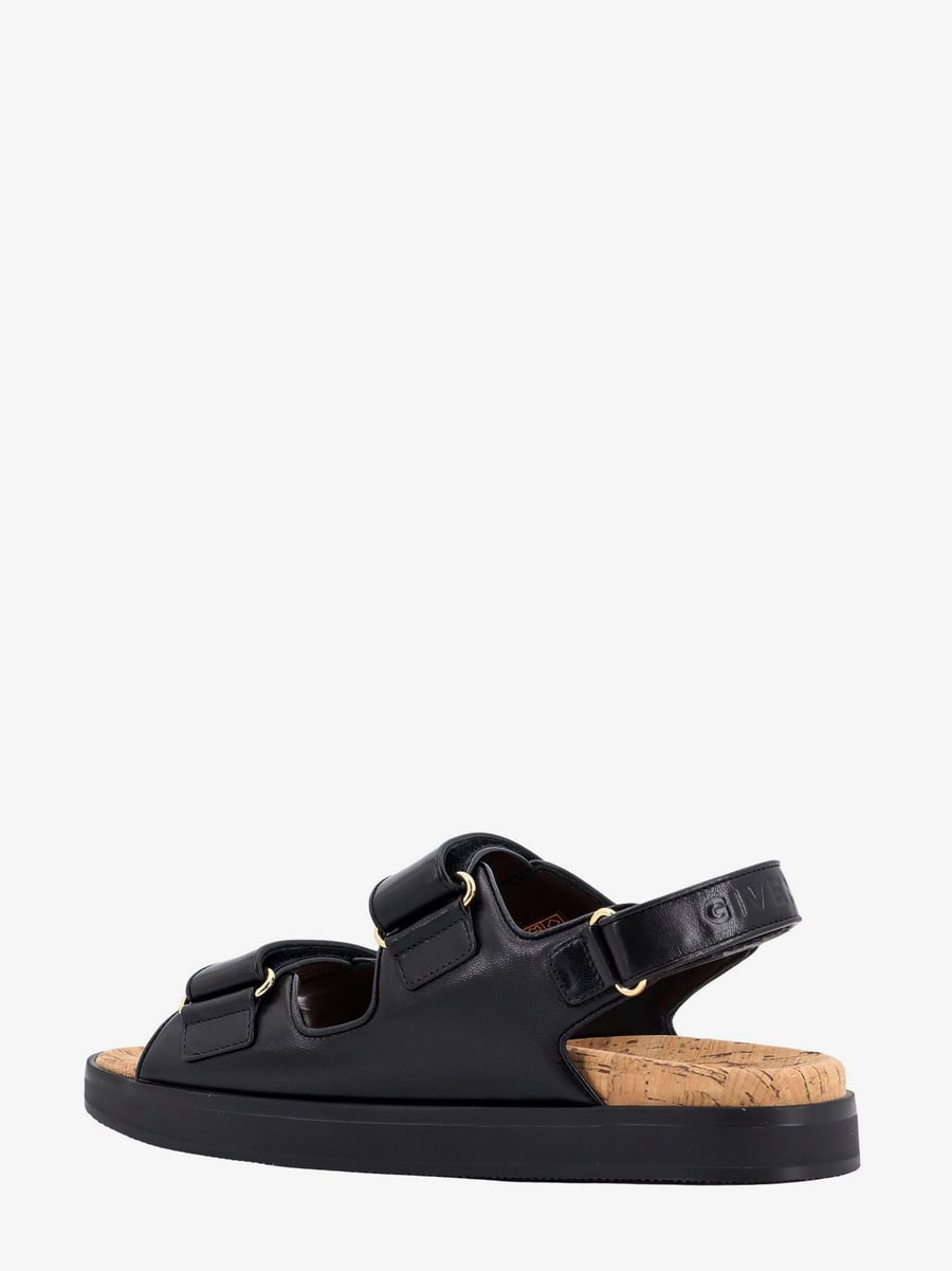 Givenchy Leather sandals with 4g buckles, view 3