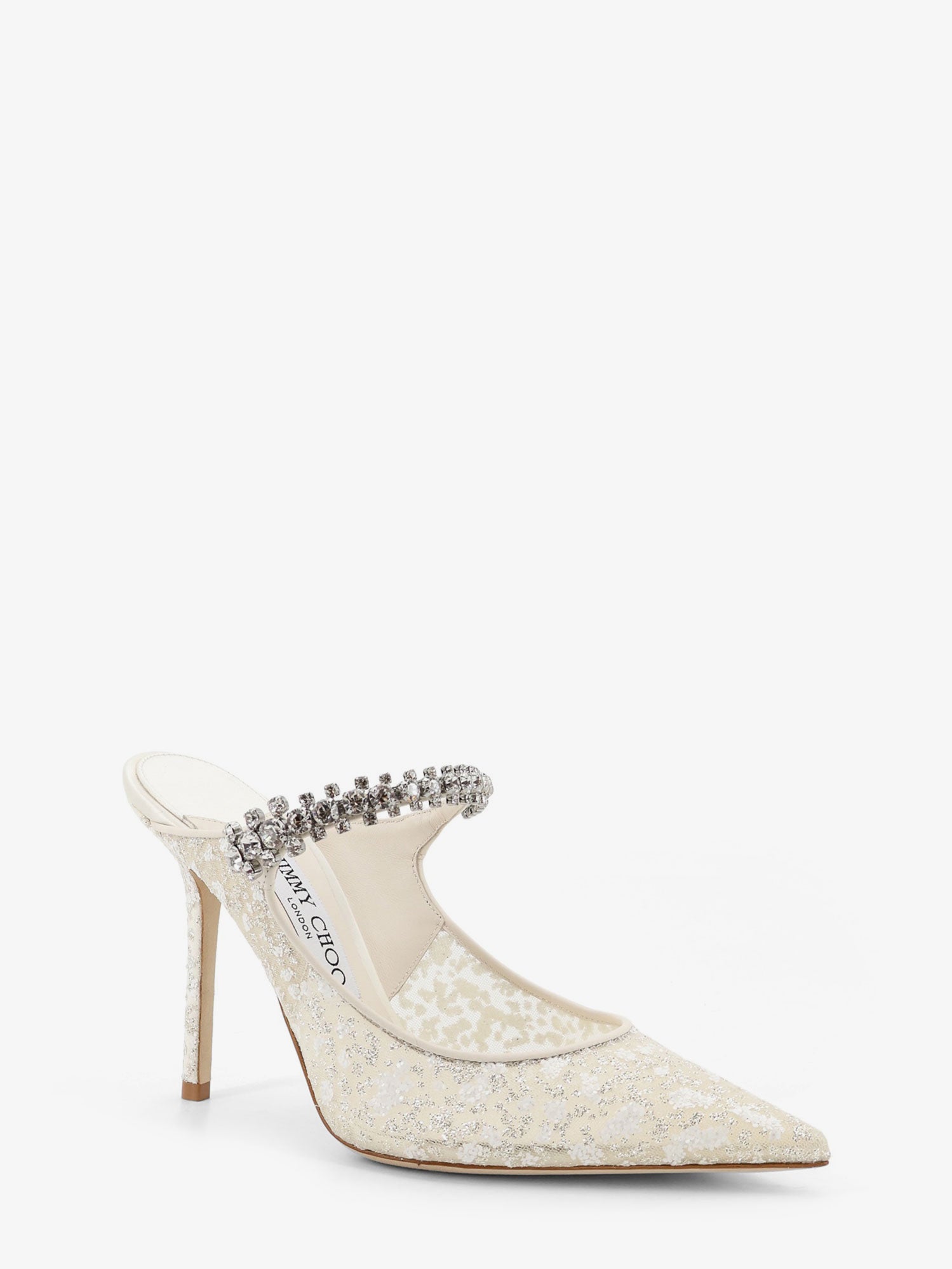 Jimmy Choo Embroidered tulle décolleté, view 2