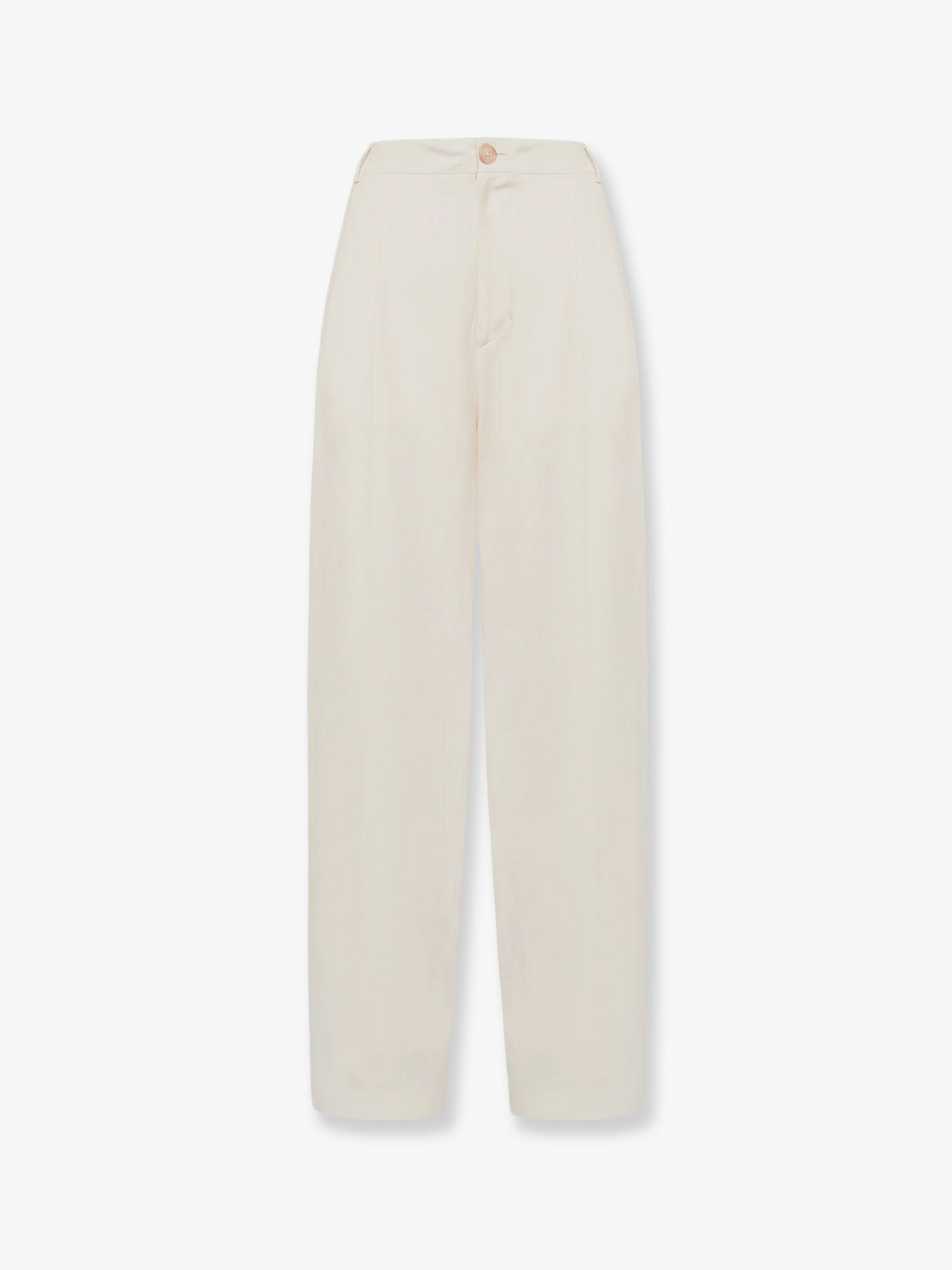 LANEUS Viscose and linen trousers