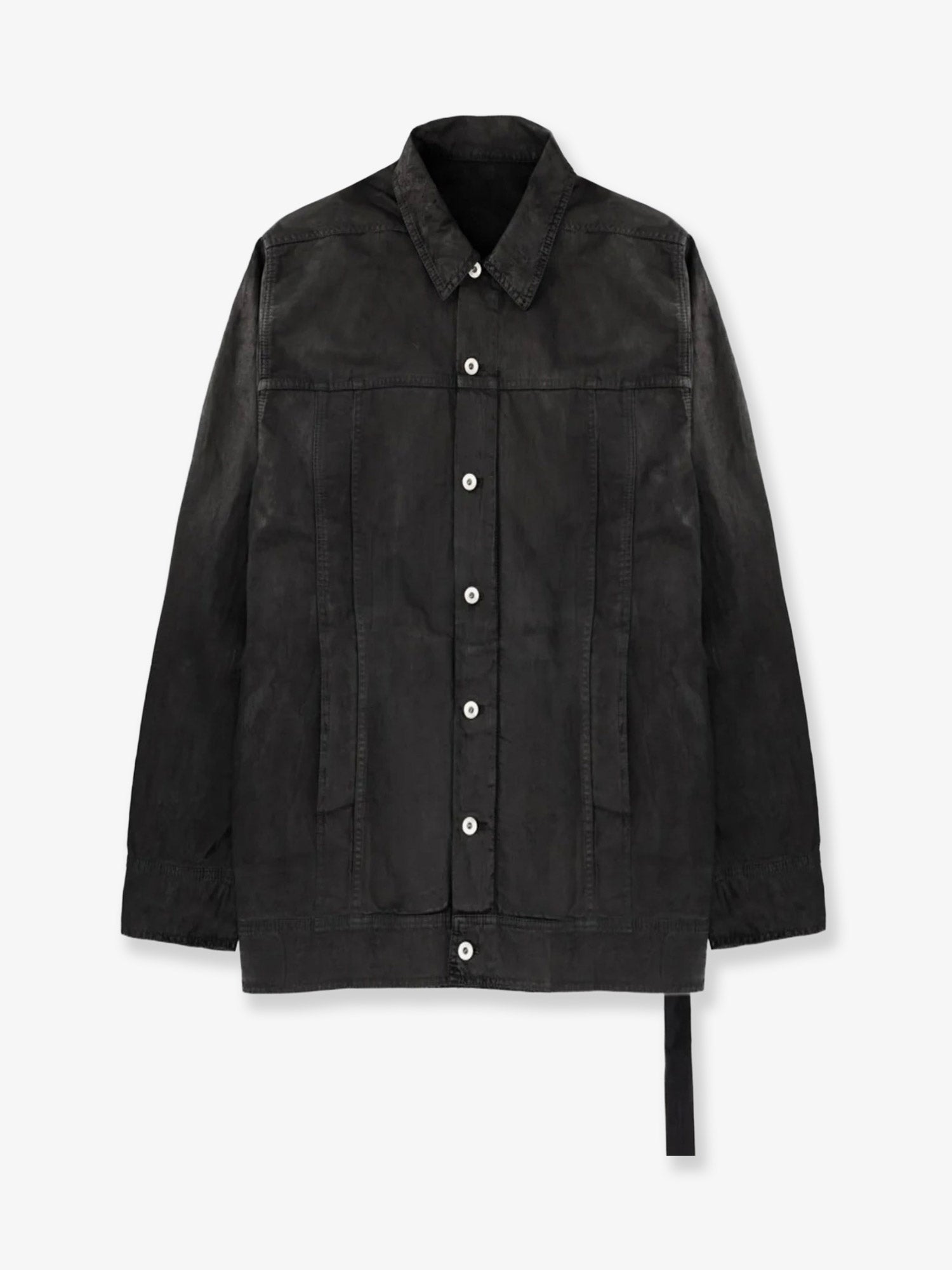 DRKSHDW Waxed black denim jacket