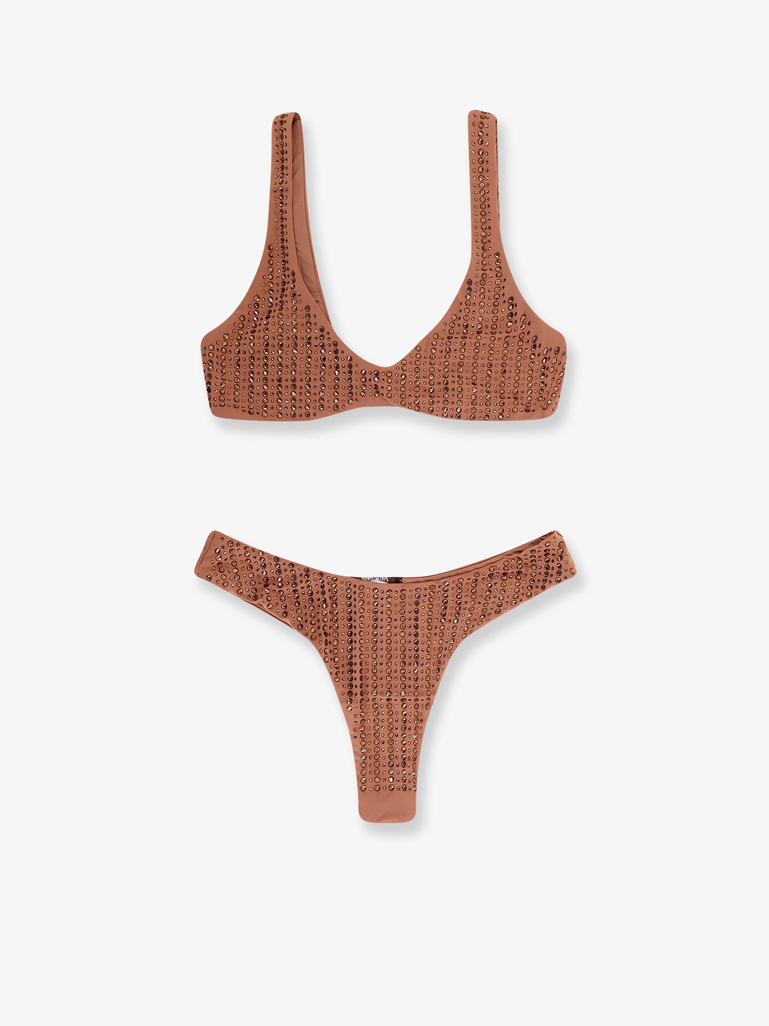VENUJA Nylon bikini with all-over rhinestones