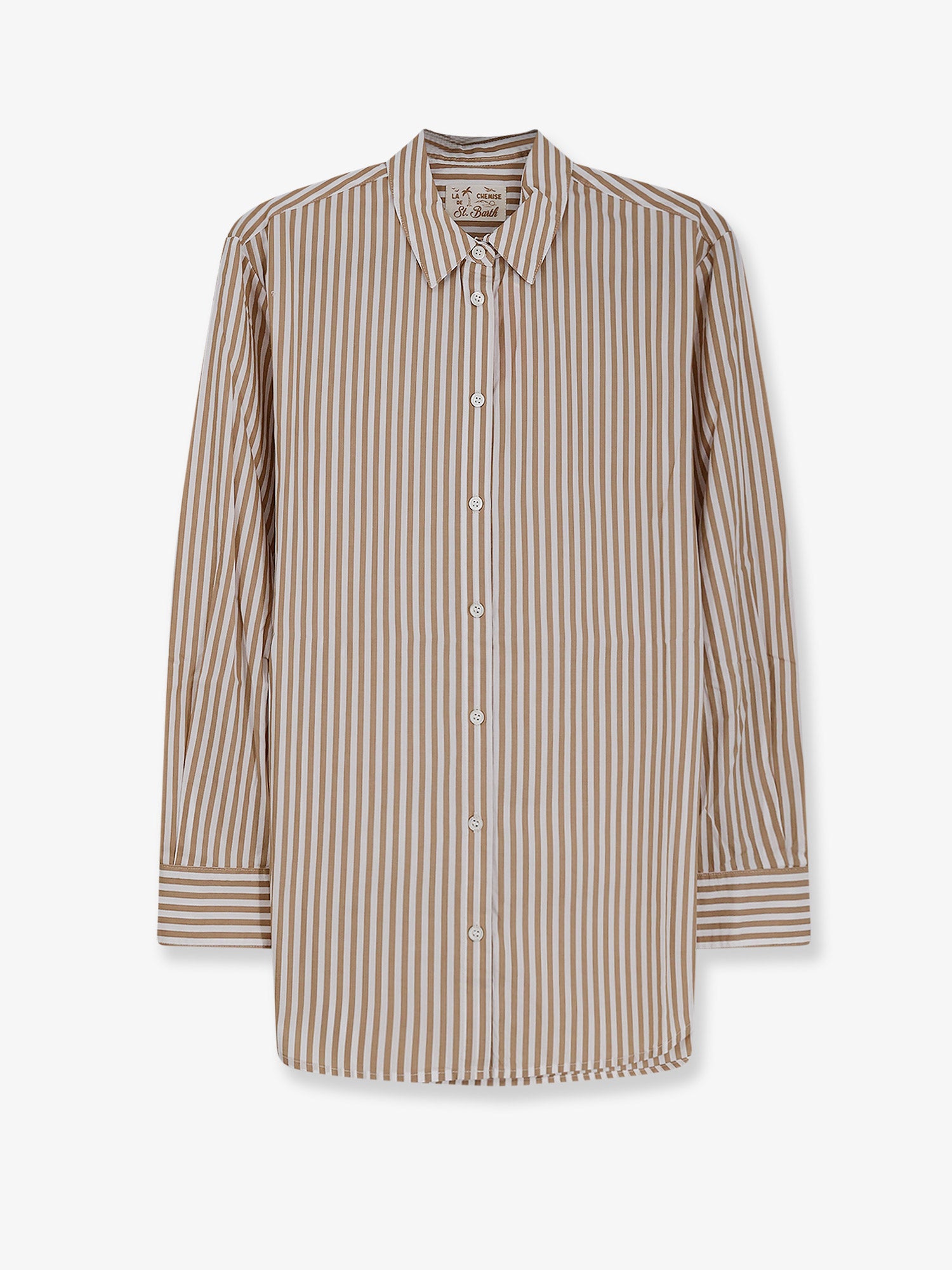 MC2 SAINT BARTH Brigitte striped cotton shirt