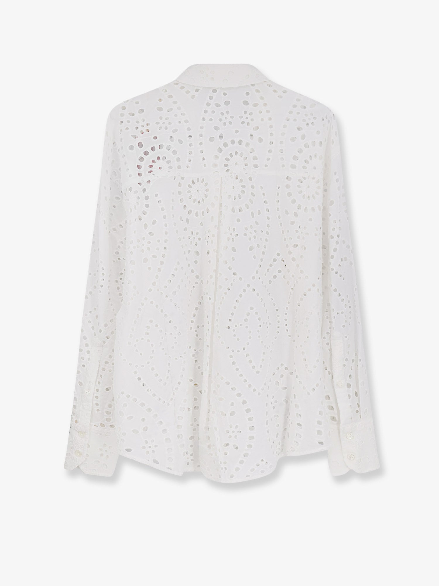 MC2 SAINT BARTH Cristal broderie anglaise embroidery shirt, view 2