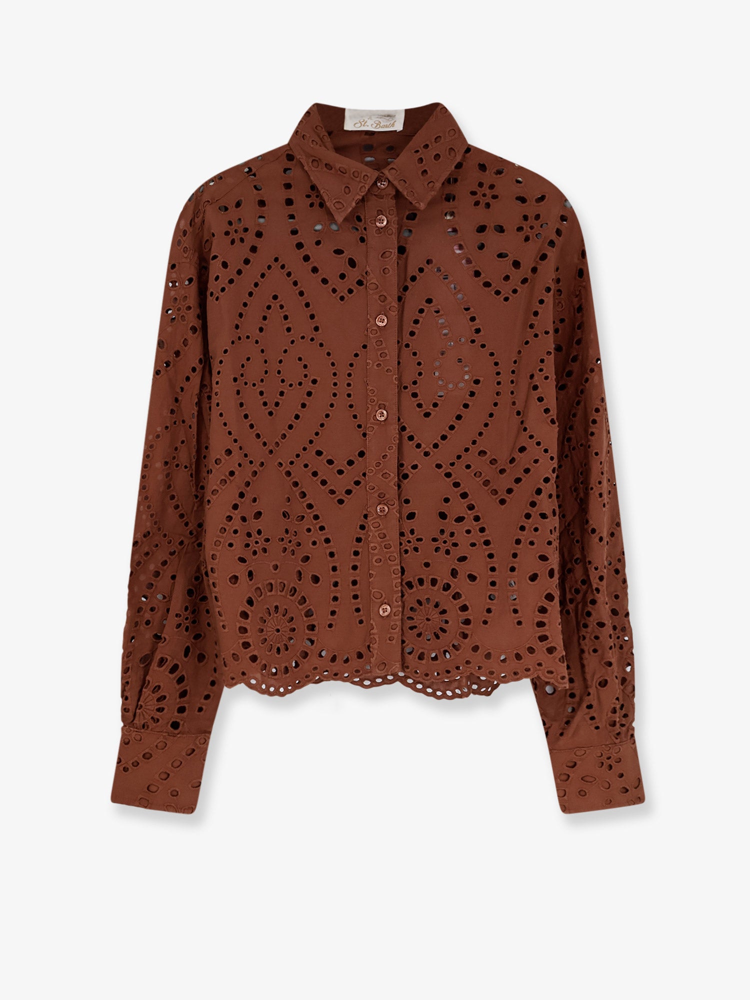 MC2 SAINT BARTH Sangallo lace Oriane shirt