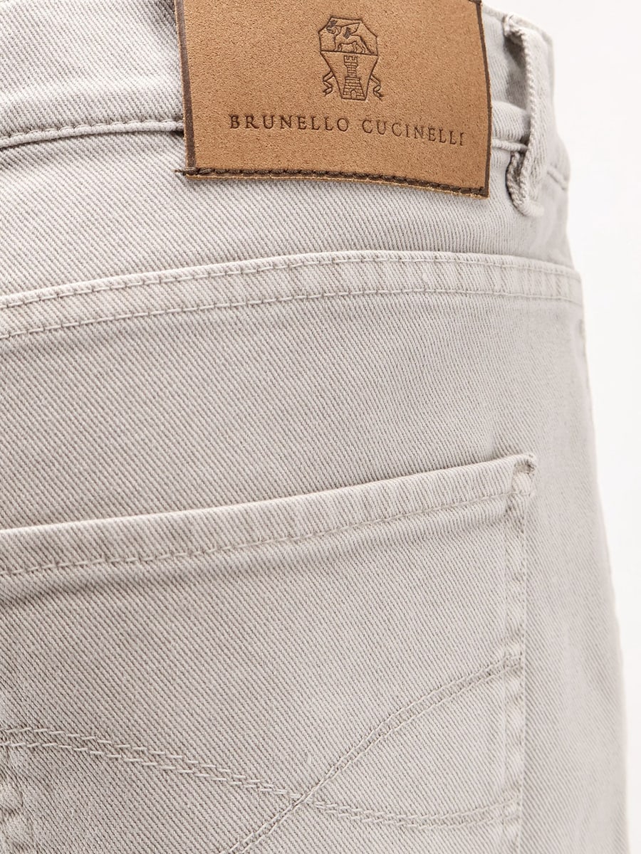Brunello Cucinelli Stretch canvas trousers, view 3