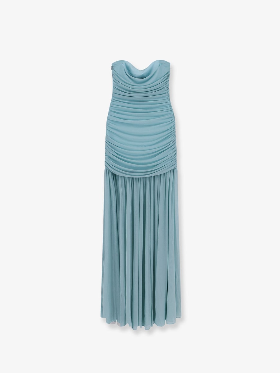 RETROFETE Stretch fabric Adele long dress, view 4