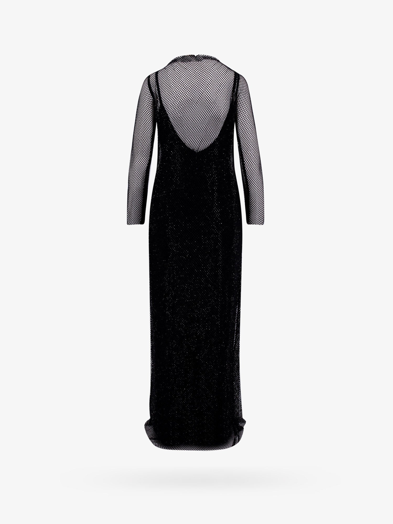 Max Mara Embroidered mesh dress with crystals, view 2