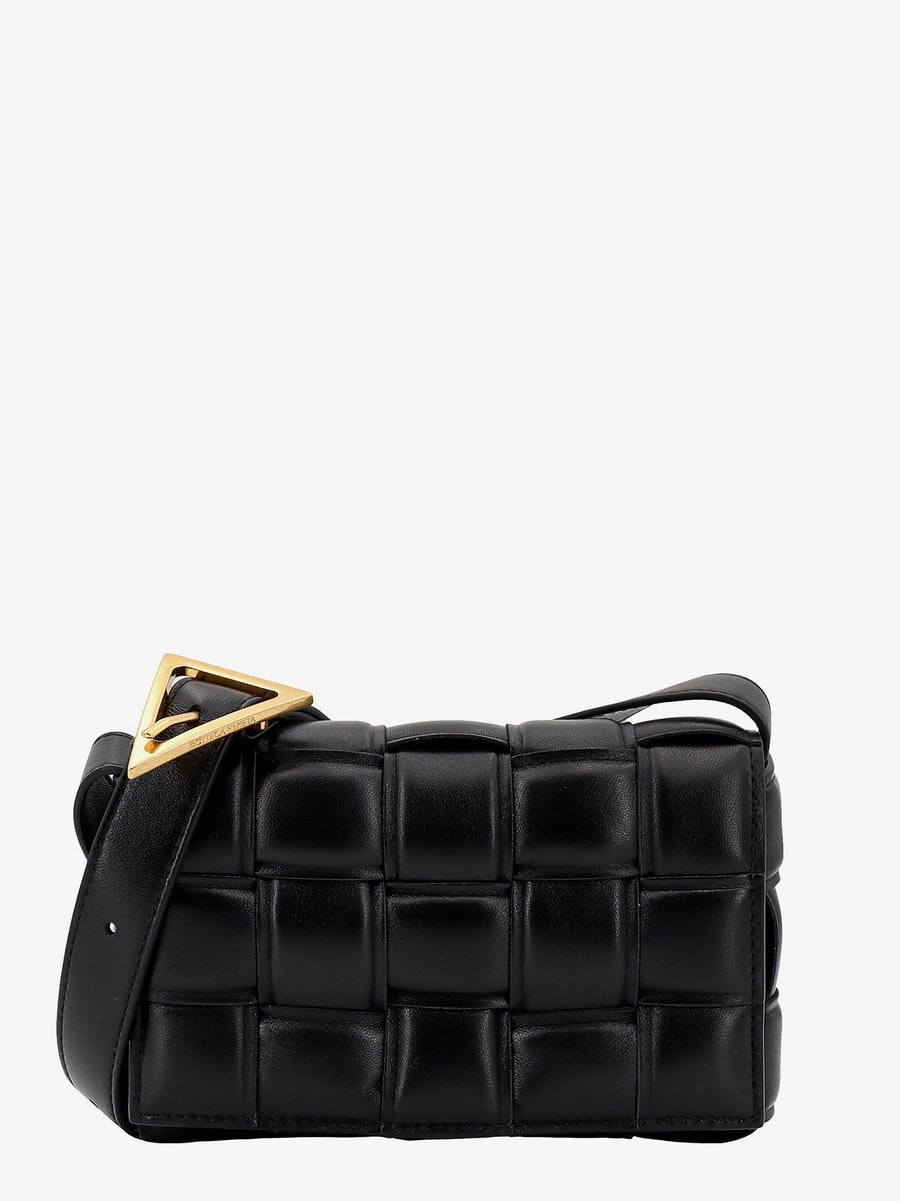 Bottega Veneta Padded leather shoulder bag with intrecciato motif