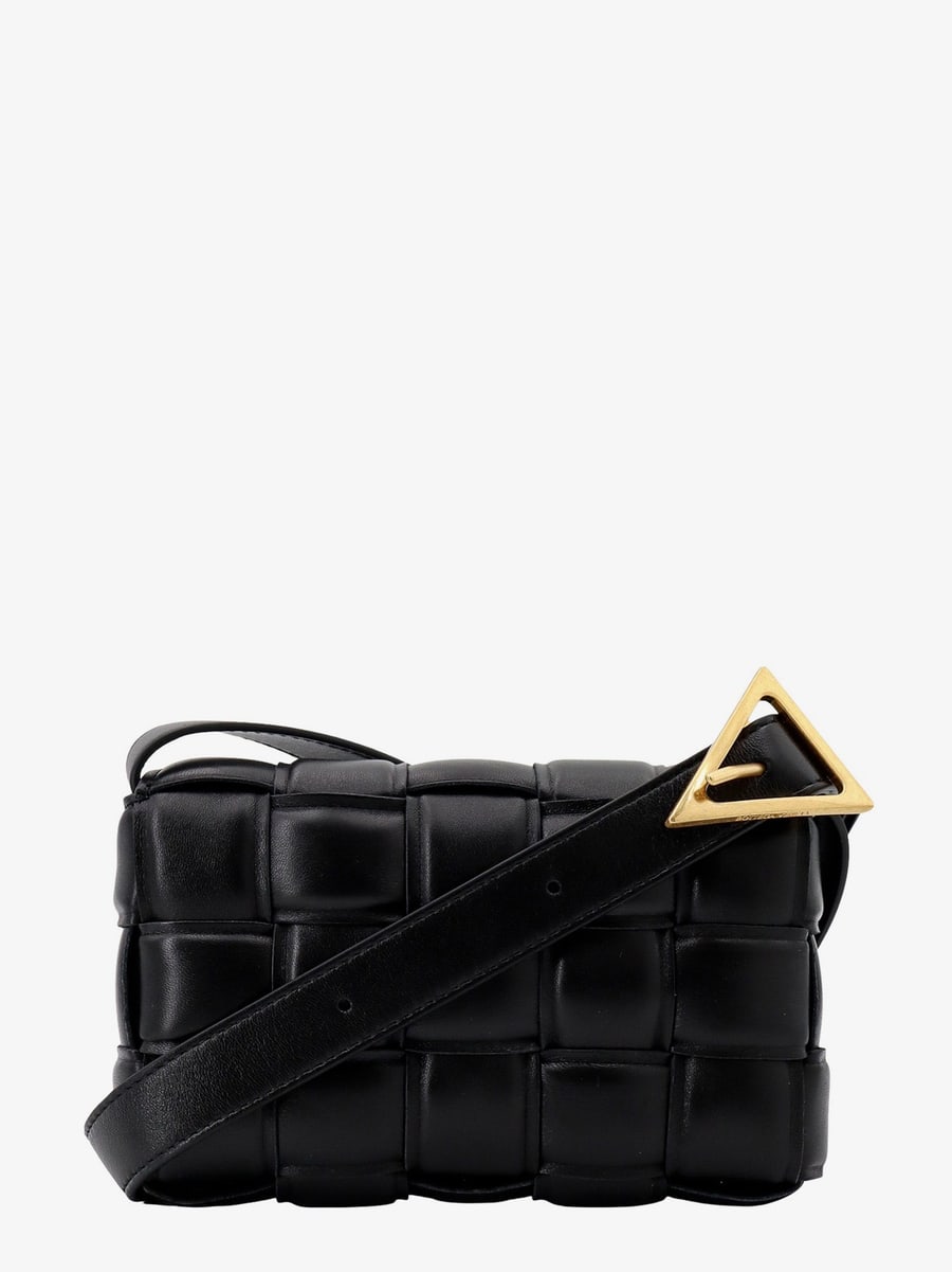 Bottega Veneta Padded leather shoulder bag with intrecciato motif, view 2