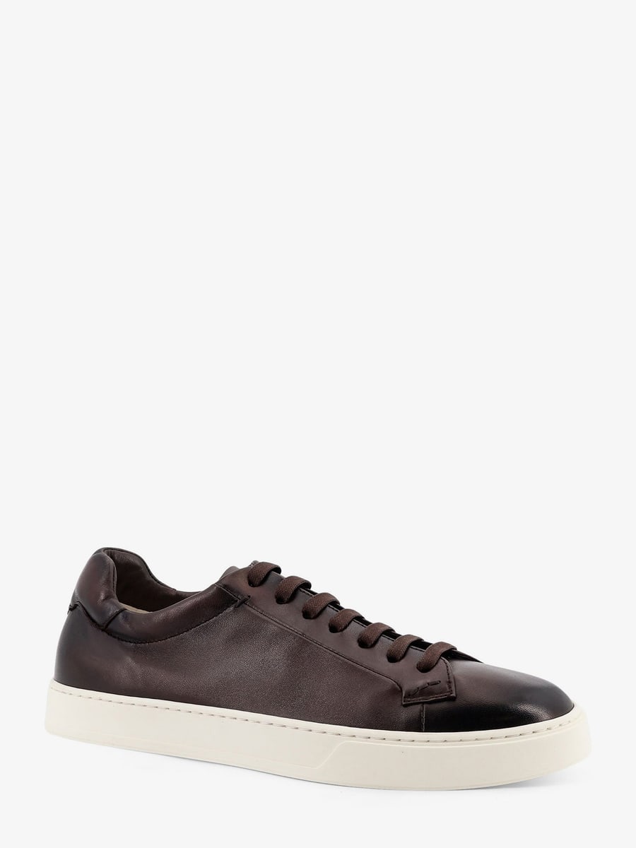 DOUCAL'S Morgan leather sneakers, view 2