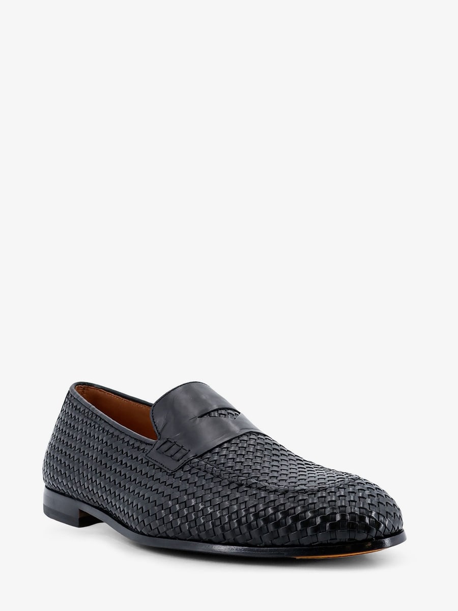 DOUCAL'S Braidy leather loafers, view 2