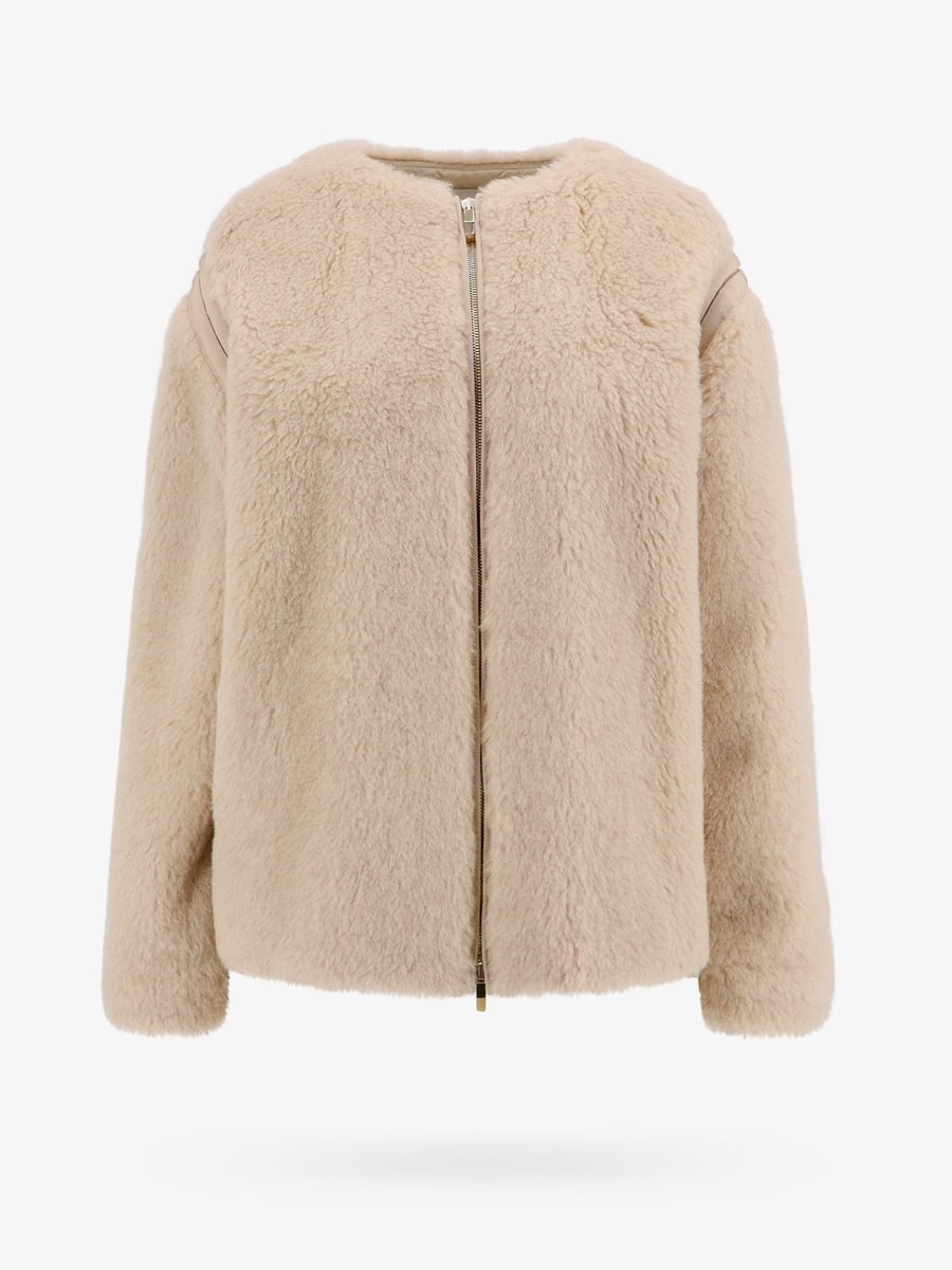 Max Mara Alpaca and virgin wool fur jacket