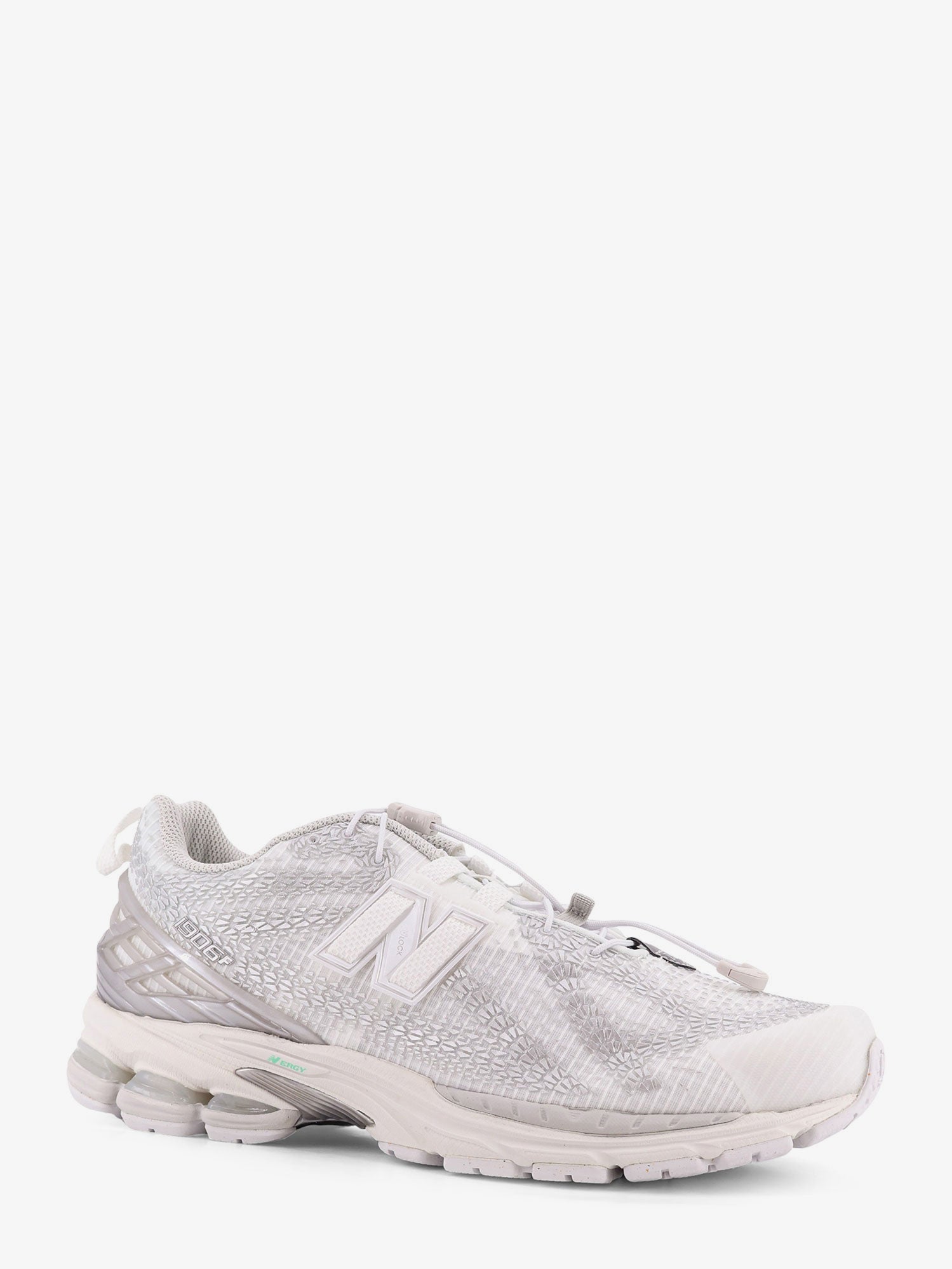 New Balance 190611 technical fabric sneakers with logo on the side, view 2