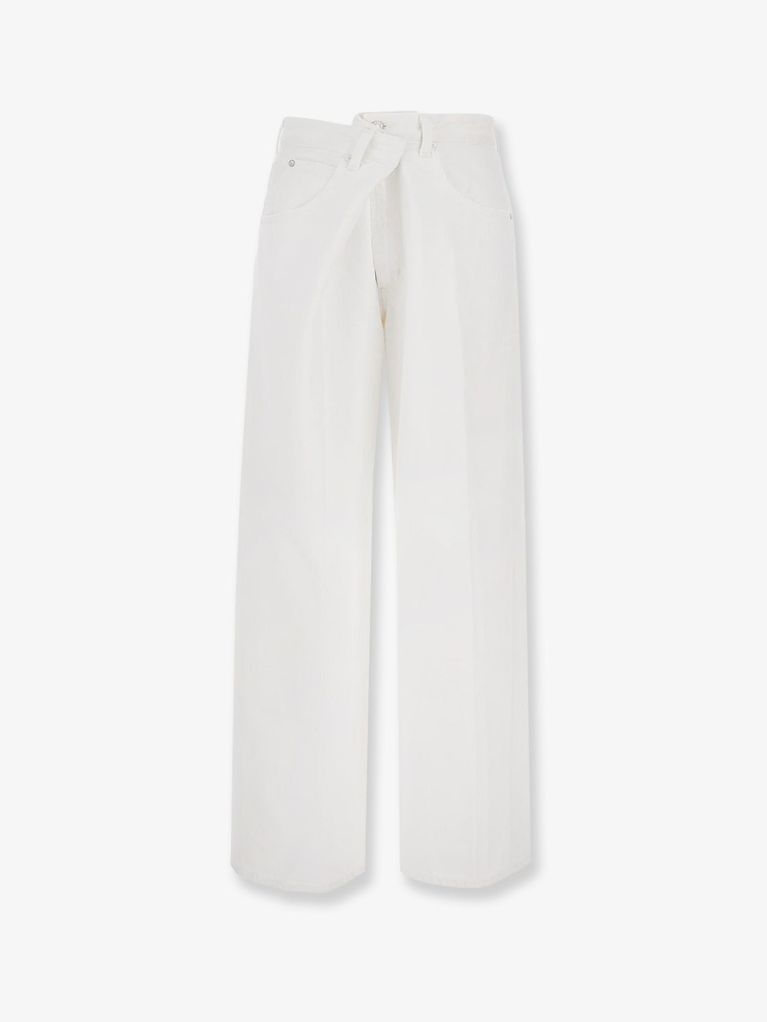 AGOLDE Vana Fold Jean regenerative white denim trousers