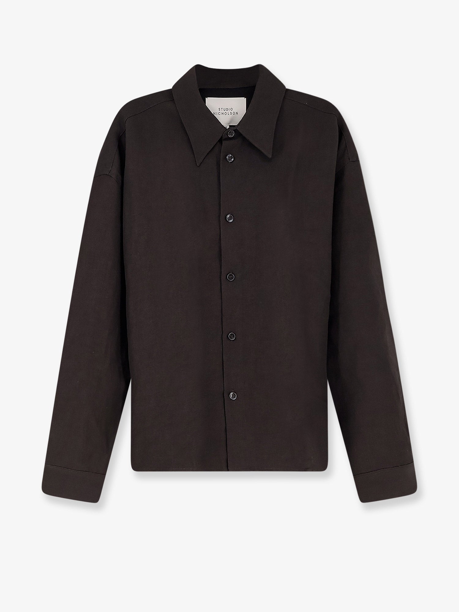 STUDIO NICHOLSON Wool and linen shirt