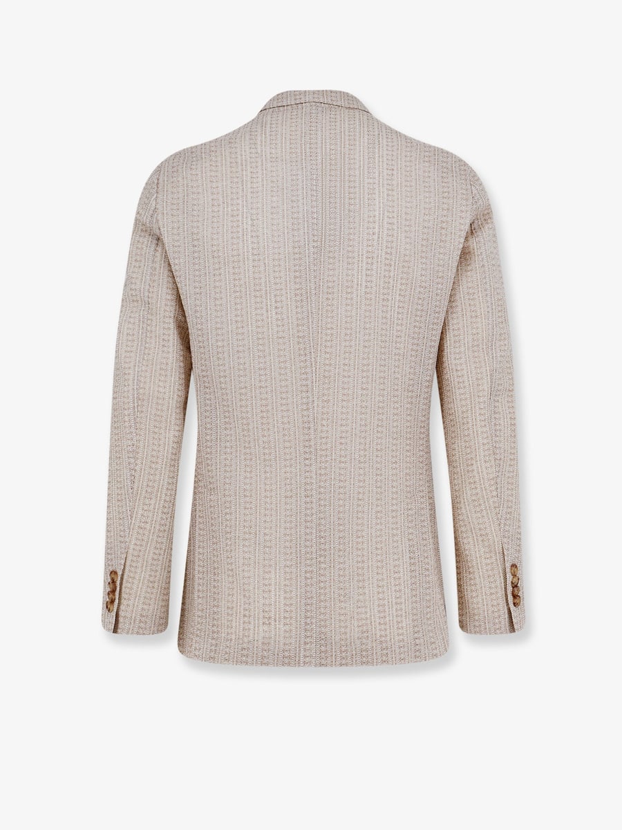 LARDINI Liknit double-breasted blazer, view 2