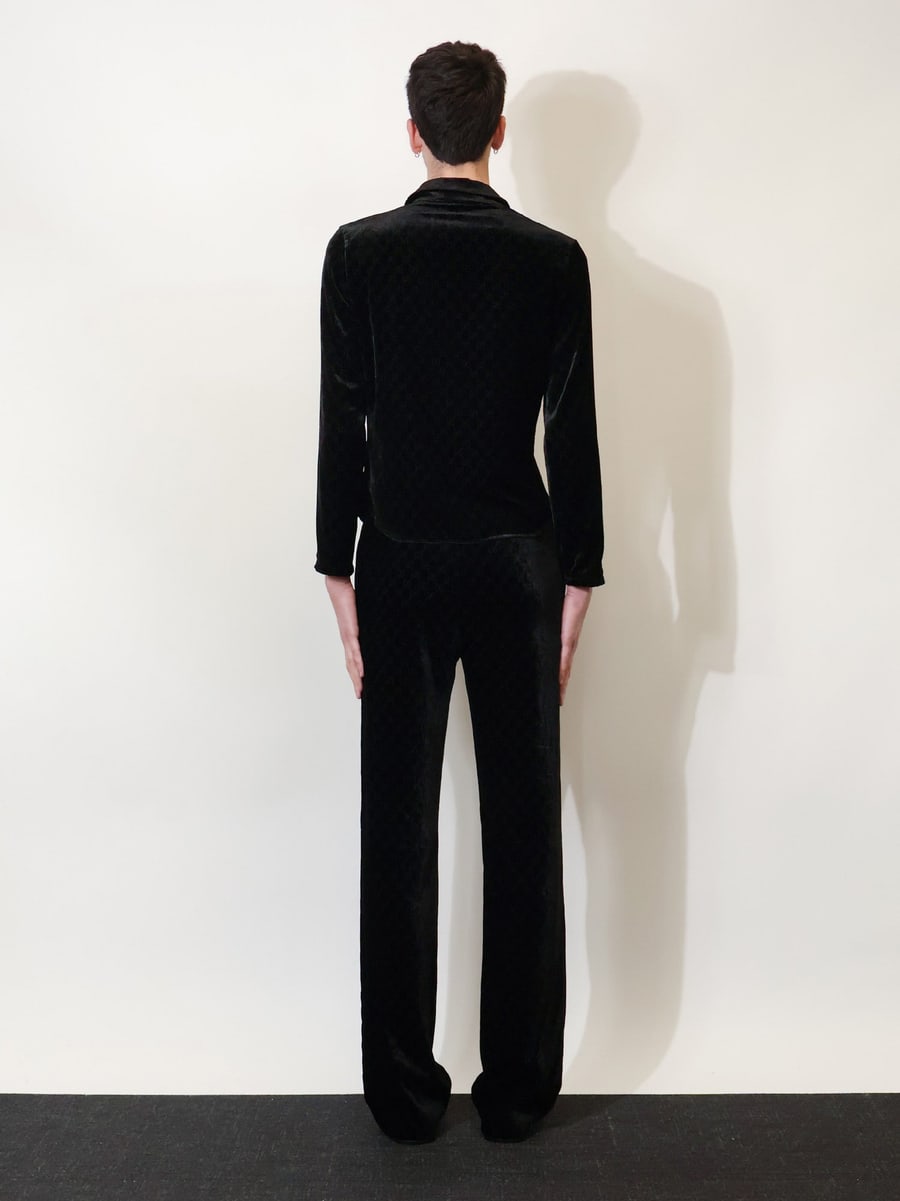 Gucci Stretch GG dévoré velvet shirt, view 3