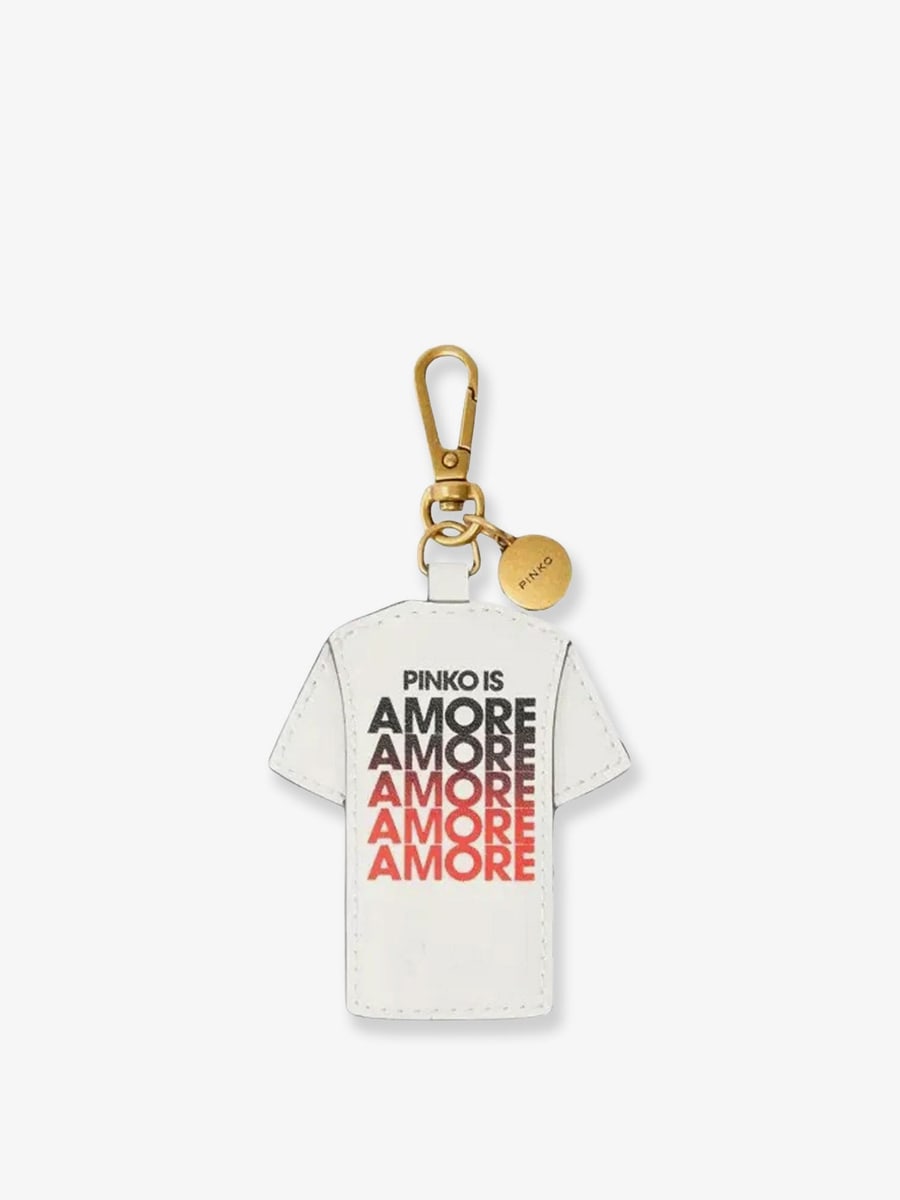 Pinko Pinko is Amore leather keychain, view 2
