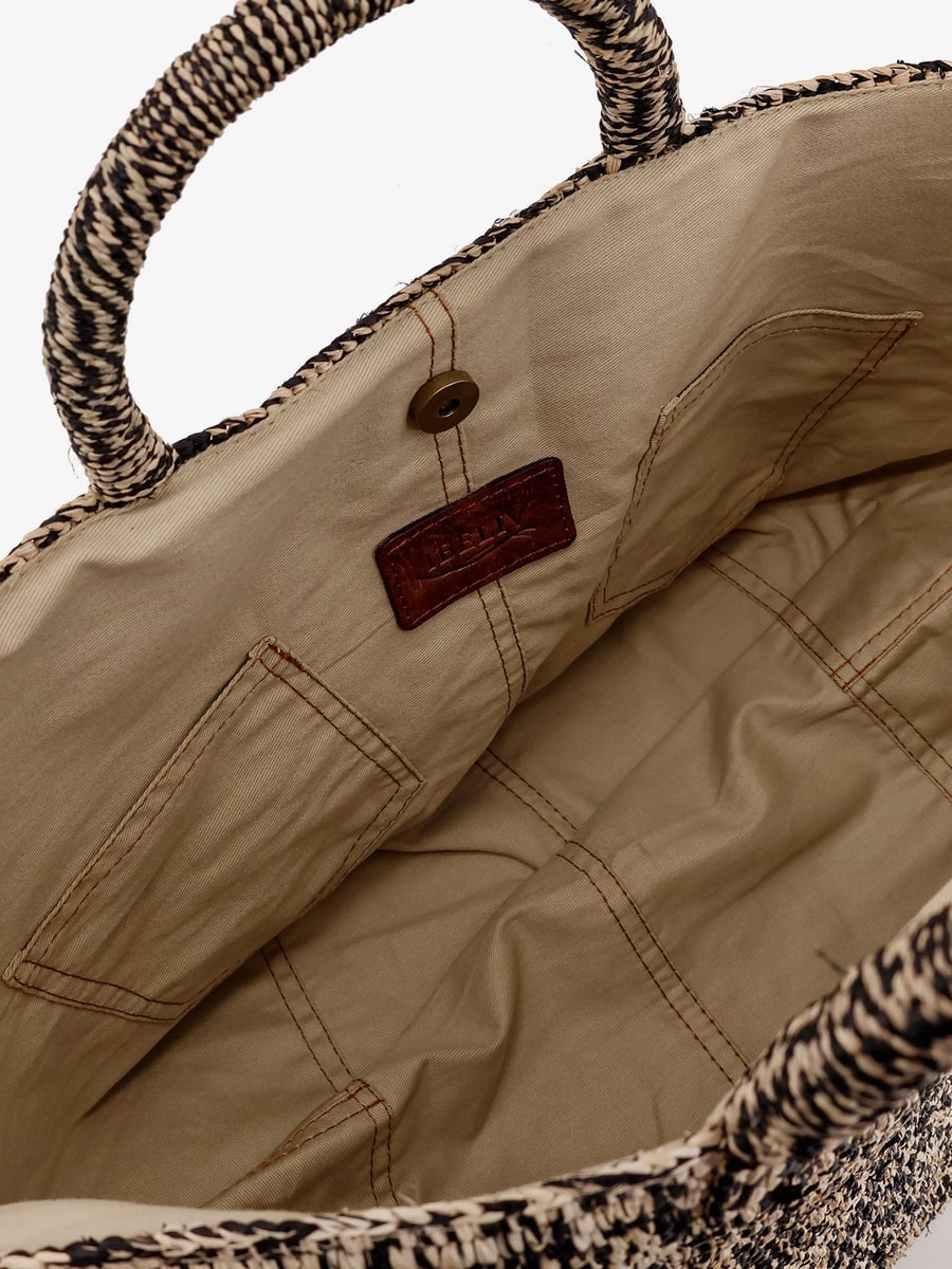 IBELIV Vanilla raffia handbag, view 4