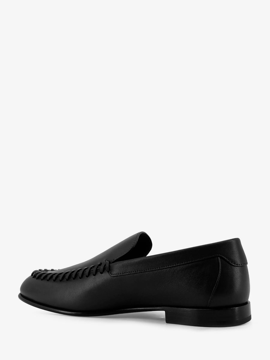 Fendi Leather loafers with metal FF logo, view 4