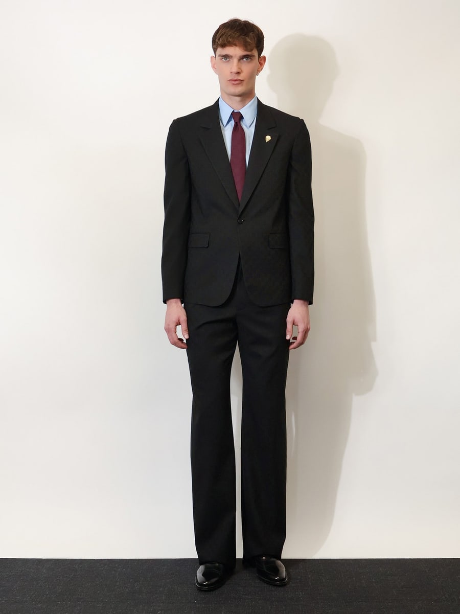 Gucci GG wool blend trousers, view 2