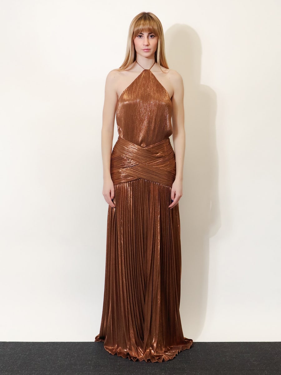 RETROFETE Amberley pleated dress, view 2