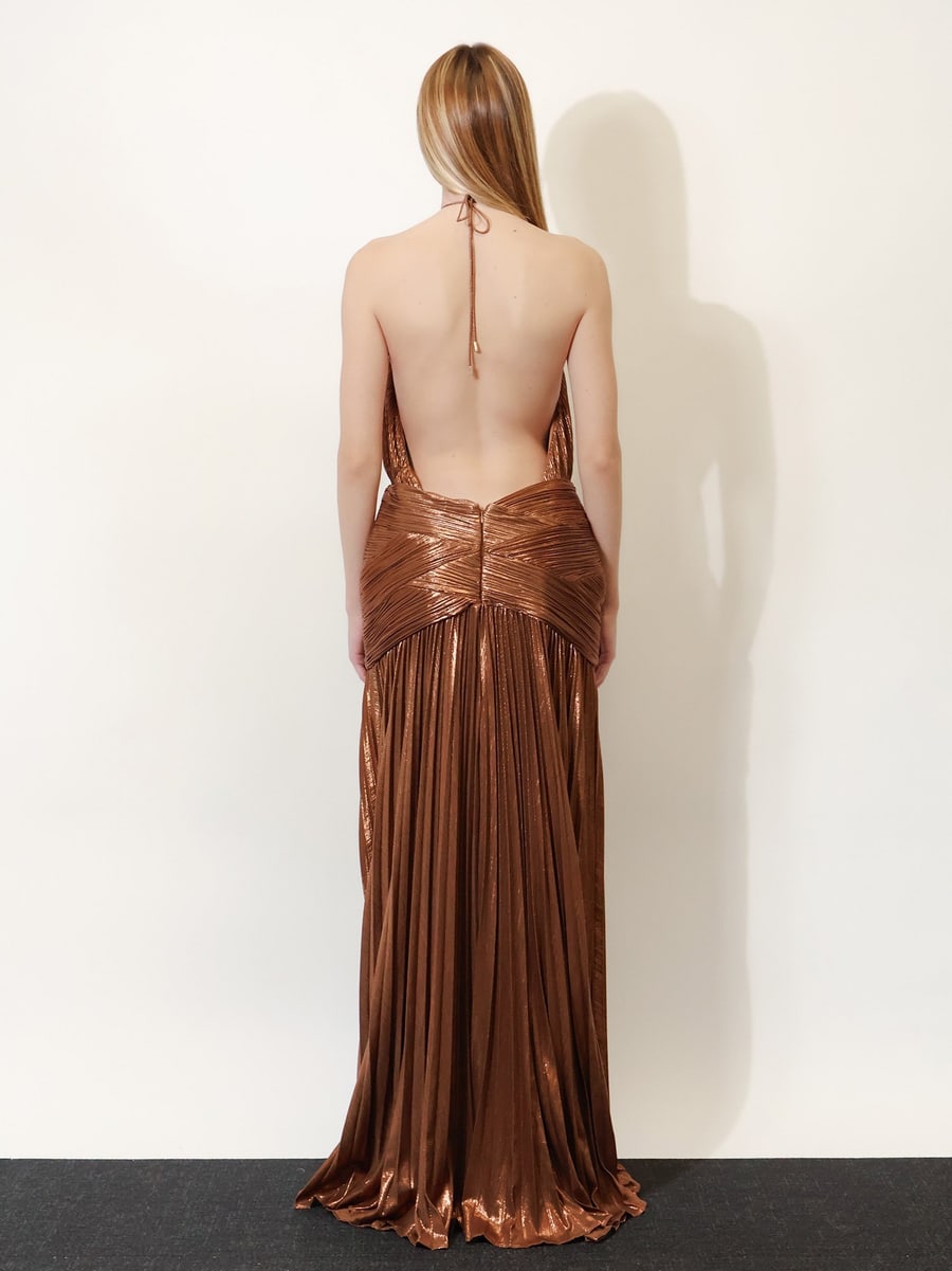 RETROFETE Amberley pleated dress, view 3