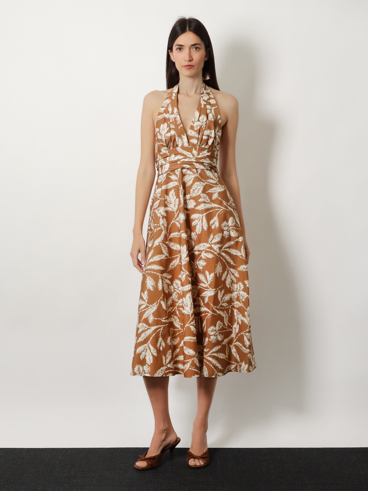 Max Mara Mxmebella printed cotton dress, view 2