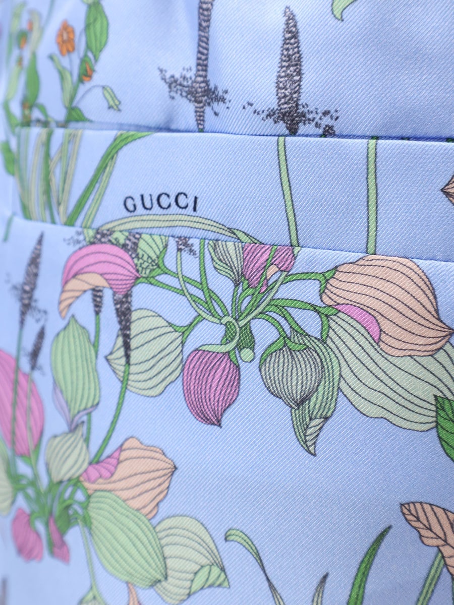 Gucci Printed silk shorts, view 5