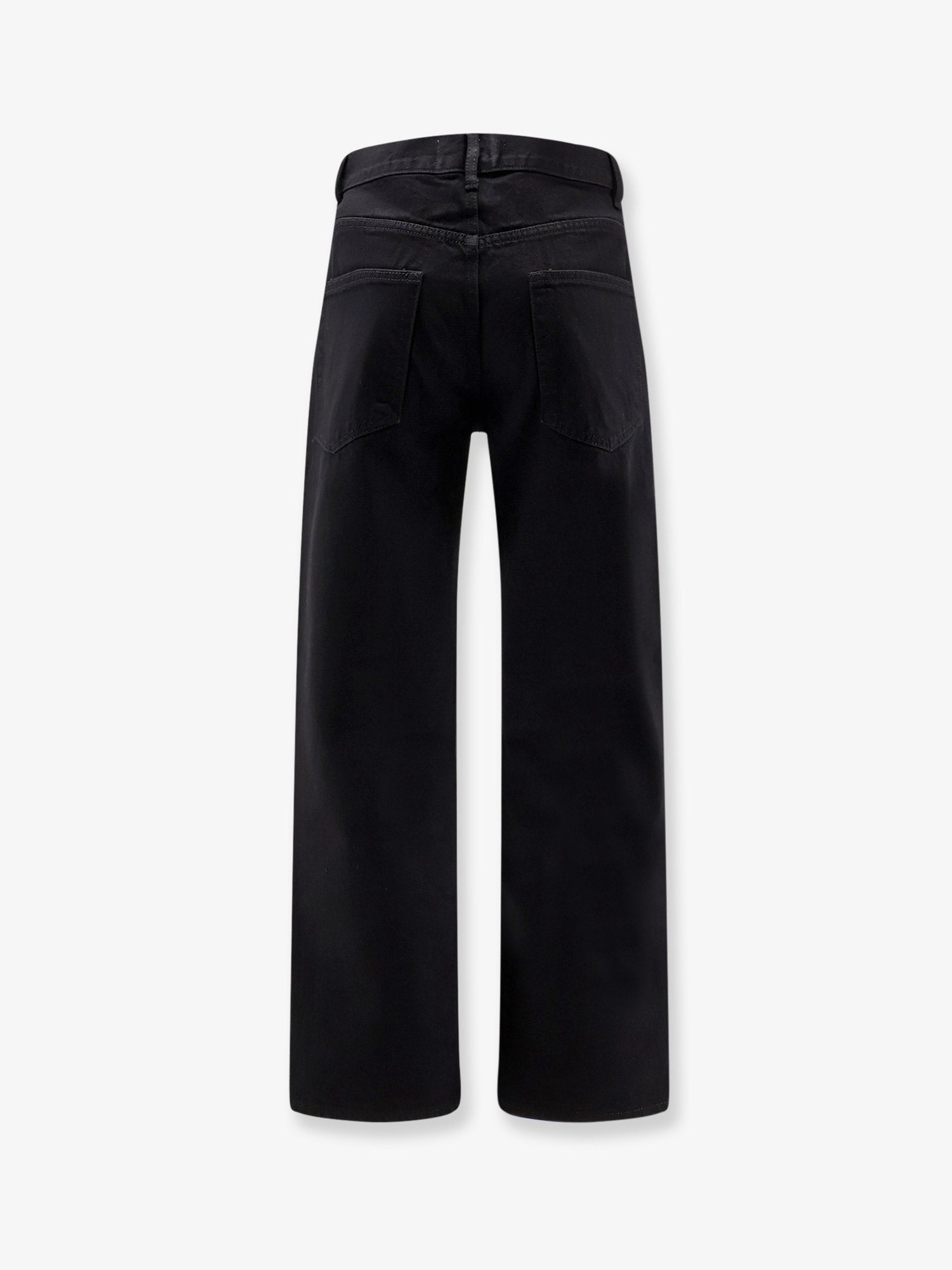 TONYWACK Straight fit black denim trousers, view 2