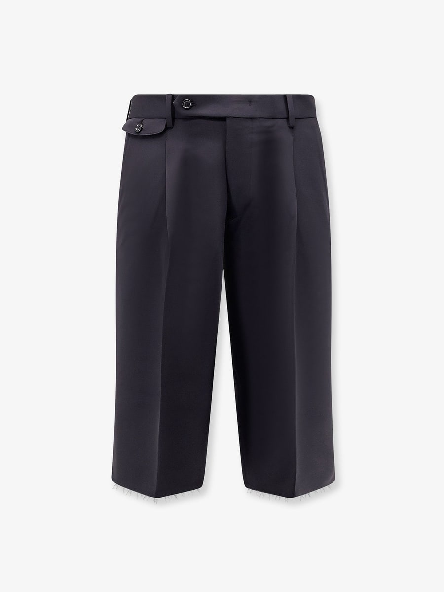 TONYWACK Wool blend bermuda shorts with frontale pinces