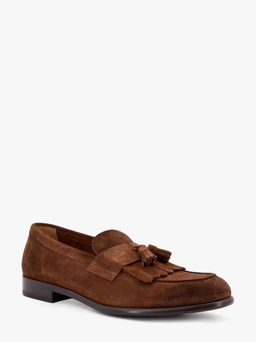 DOUCAL'S Suede loafers with tassels, view 2