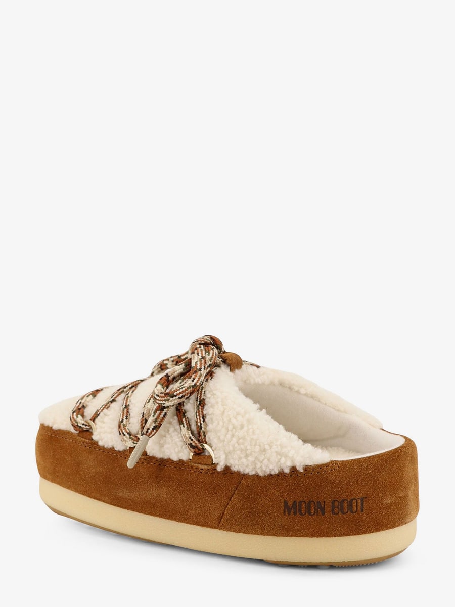 MOON BOOT Shearling and suede slip-on, view 3