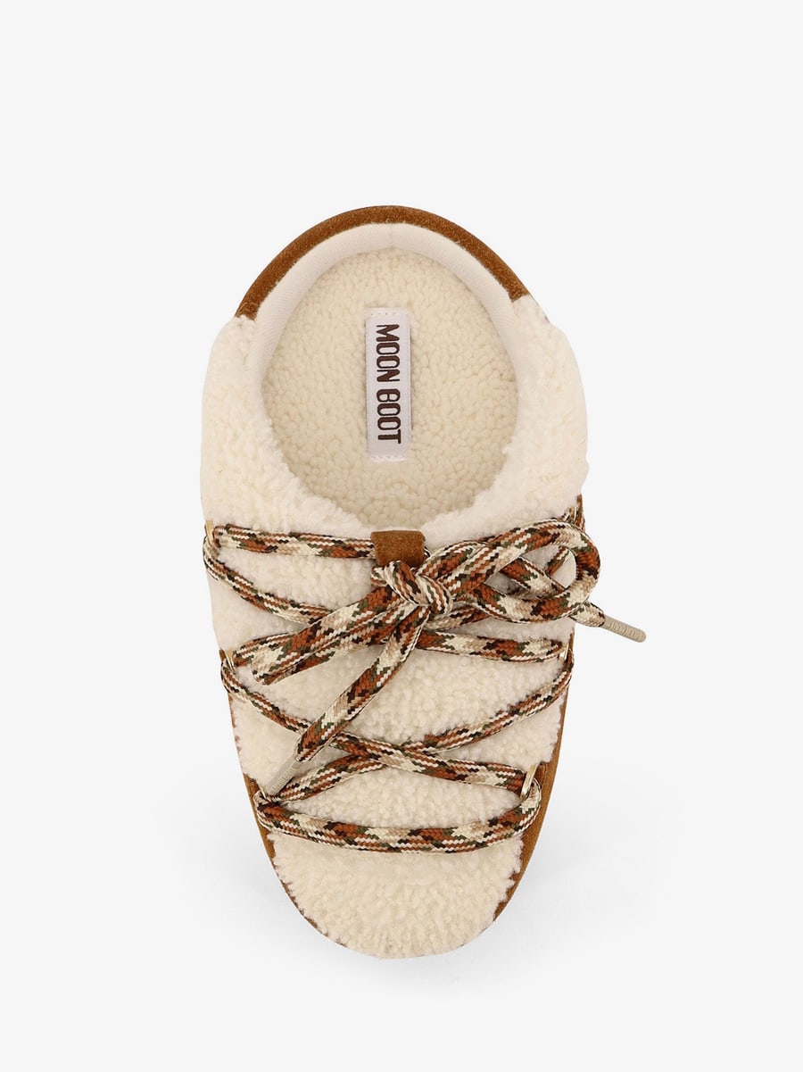 MOON BOOT Shearling and suede slip-on, view 5