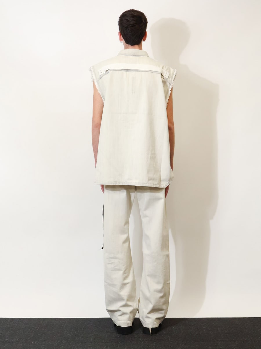 DRKSHDW Sleeveless denim jacket, view 3