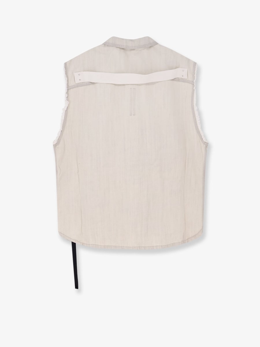 DRKSHDW Sleeveless denim jacket, view 4
