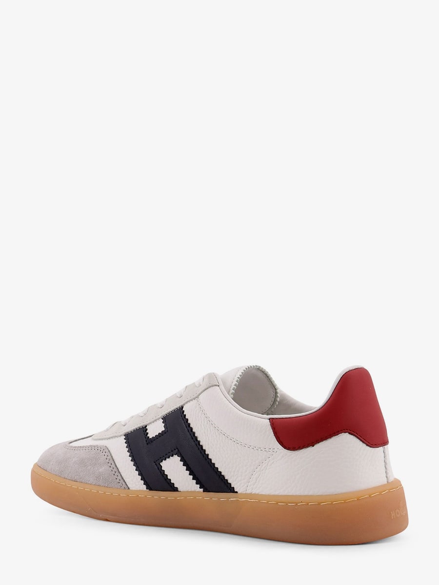 Hogan Leather sneakers with suede inserts, view 3