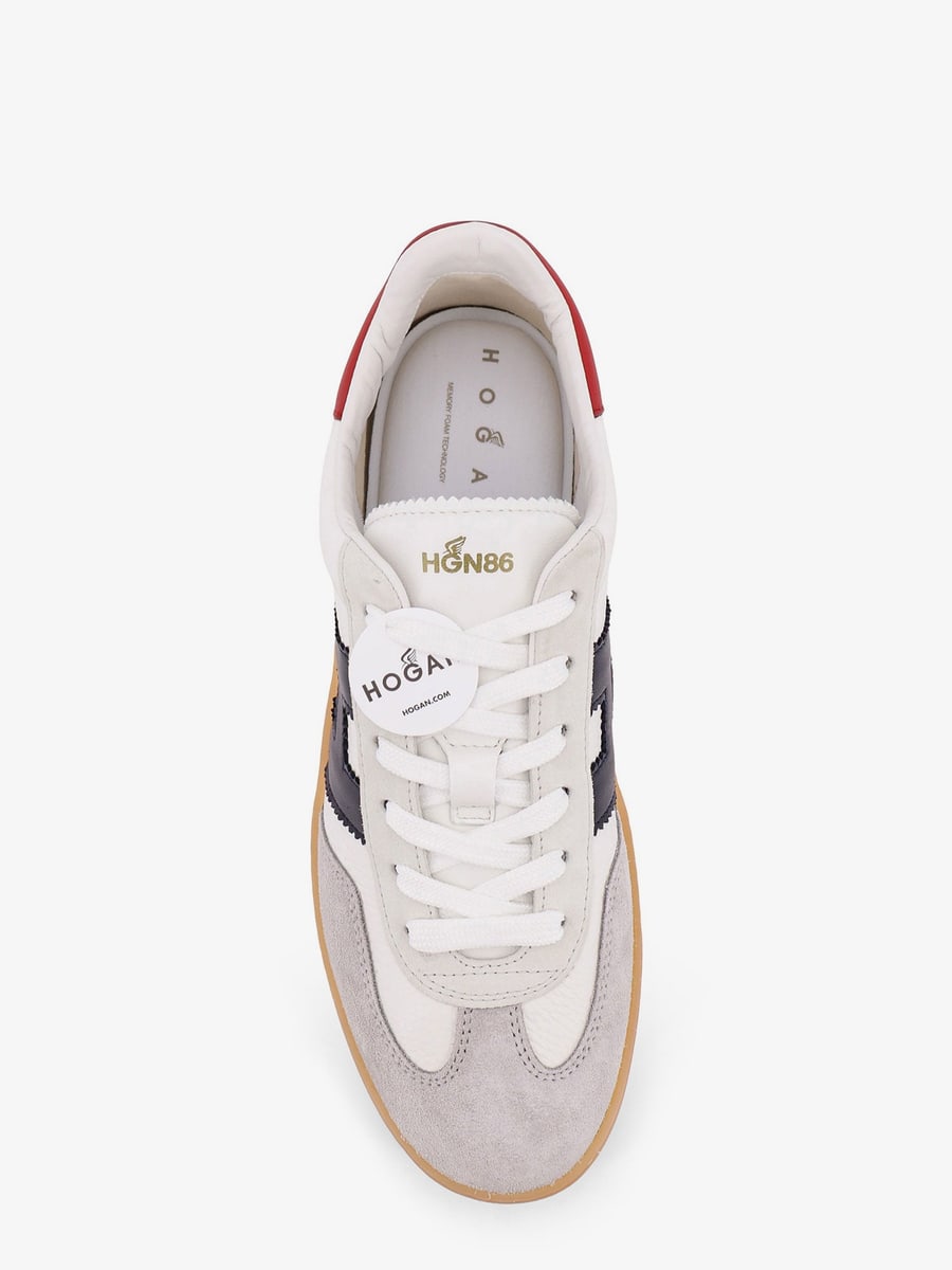 Hogan Leather sneakers with suede inserts, view 5